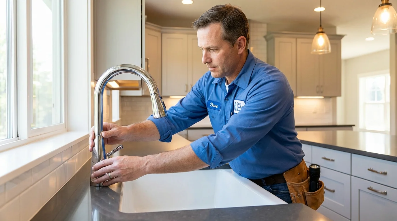 Kitchen faucet installation by Johns Plumbing LLC in Walnut