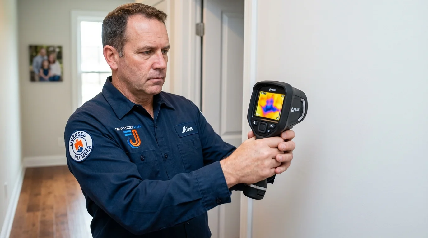 Thermal imaging leak detection by Johns Plumbing LLC in Walnut